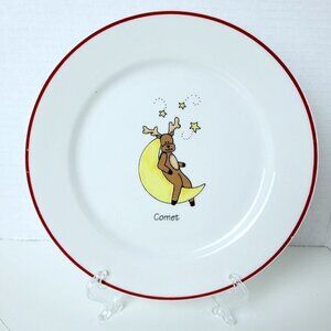 Vintage COMET LTD Commodities 8.25 " Replacement Snack Plate Santa's Reindeer